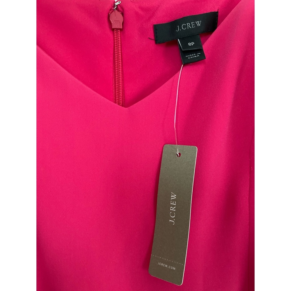 J. Crew Pink Spaghetti Strap Dress w/ Slit - Picture 4 of 8